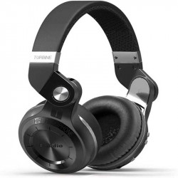 AstroSoar Bluedio T2 + Auriculares Bluetooth inalámbricos plegables Compatible con funciones de radio FM y tarjeta SD Música