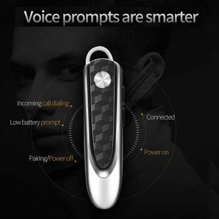Fineblue HF68 Bluetooth Headset Noise Cancelling Wireless Headphone handsfree with Microphone Super Long Standby time
