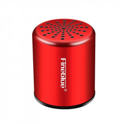 Fineblue MK-10 Speaker, Portable Wireless Bluetooth Stereo Bass Speaker with Metal Shell, Twins Speaker - astrosoar details red