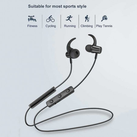 FineBlue P20 Wireless Bluetooth Earphone Sport Running Magnetic Headphones Stereo Earbuds Headset Handsfree With Mic Neckband