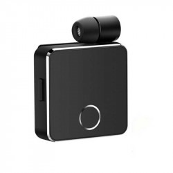 Auriculares de negocios F1 | Auriculares retráctiles Bluetooth V5.0 Collar Clip